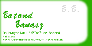 botond banasz business card